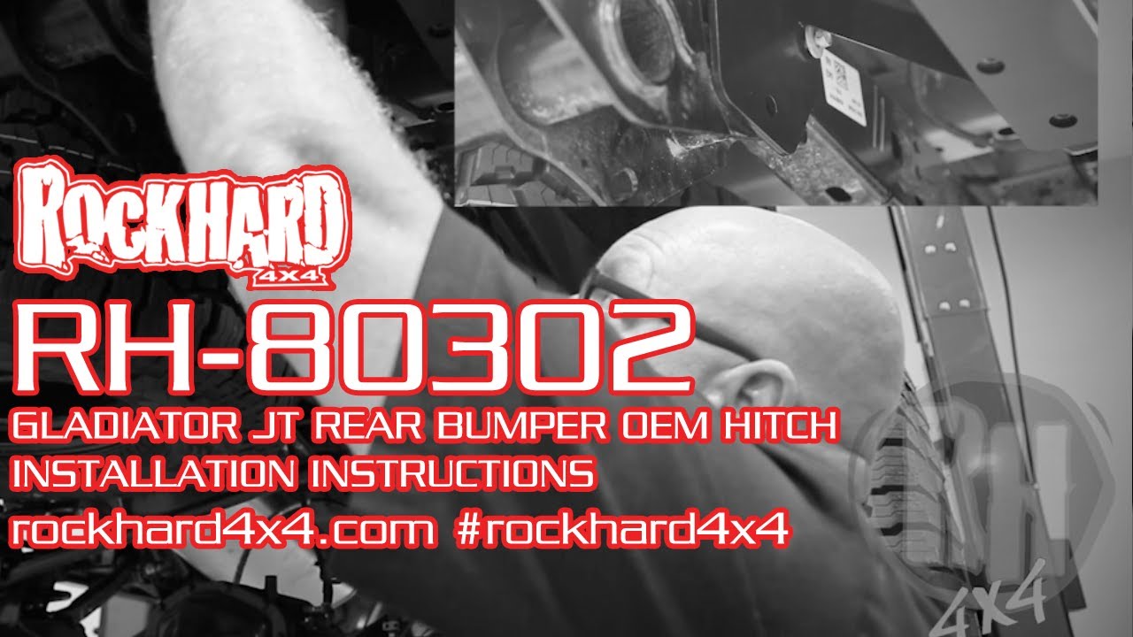RH 80302 - Gladiator JT Rear Bumper - Install Video Instructions by Rock Hard 4x4