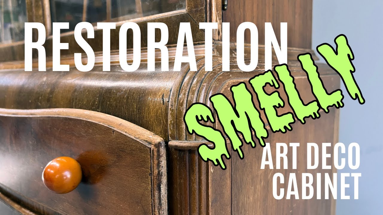 RESTORATION of SMELLY Art Deco Cabinet! 🤢