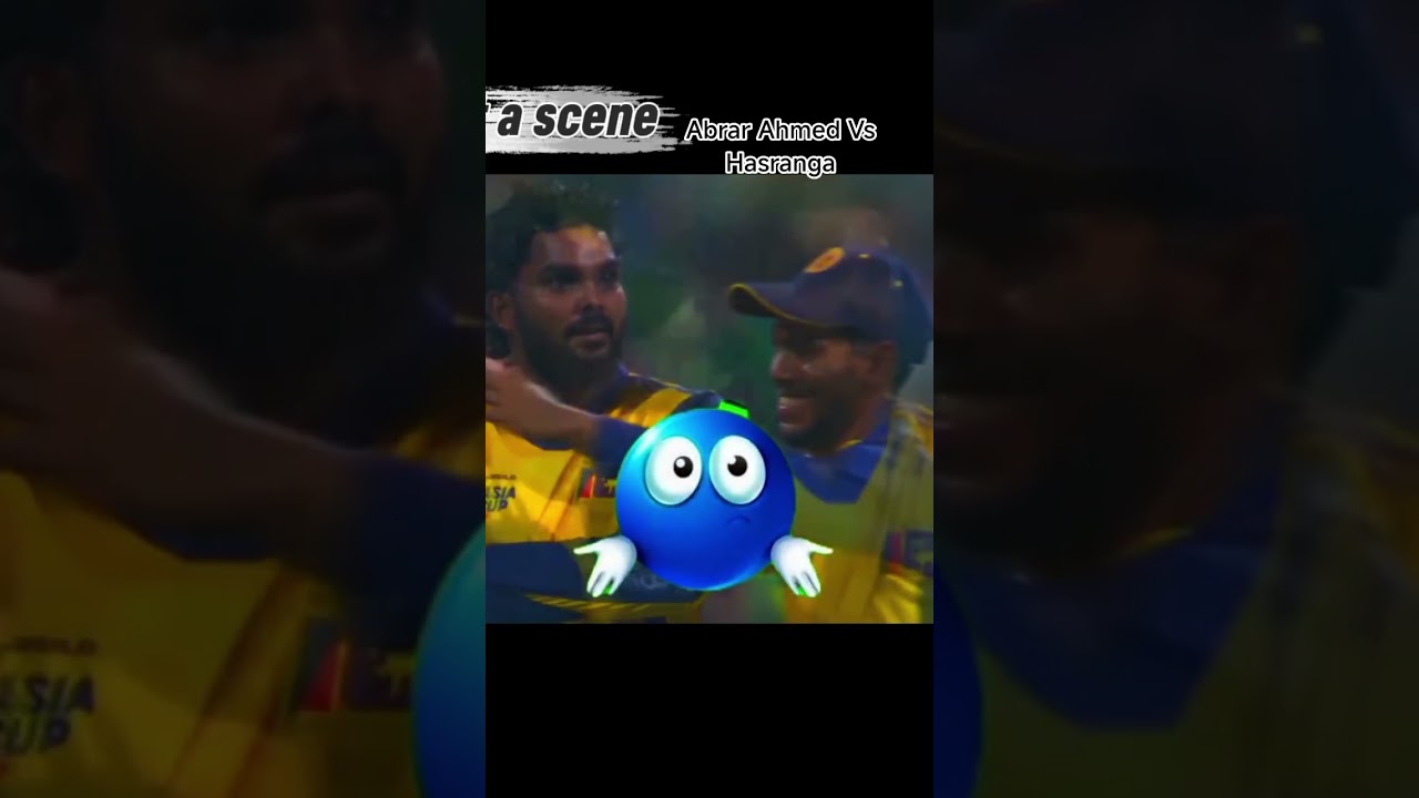 Hasranga vs Abrar Ahmed big fight but respect moment wow 😳😲😳😲 