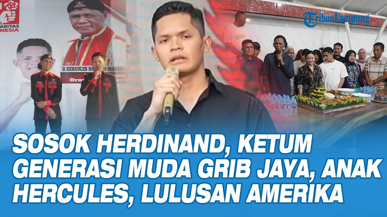 Sosok Herdinand Anak Hercules Jadi Ketum Generasi Muda GRIB JAYA Lulusan Amerika
