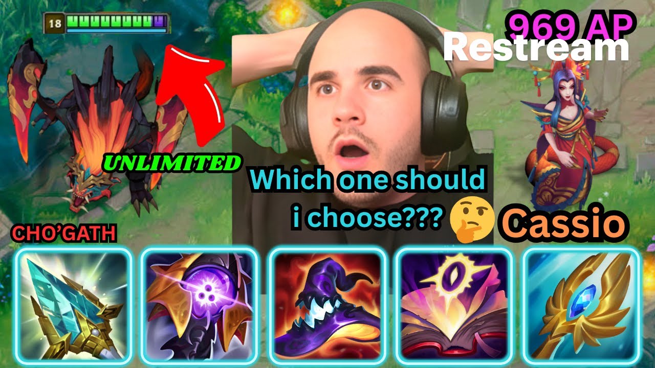 MASTER CHO'GATH & CASSIOPEIA | CAN I UNRANKED TO CHALLENGER? SUB = CHAMP PICK