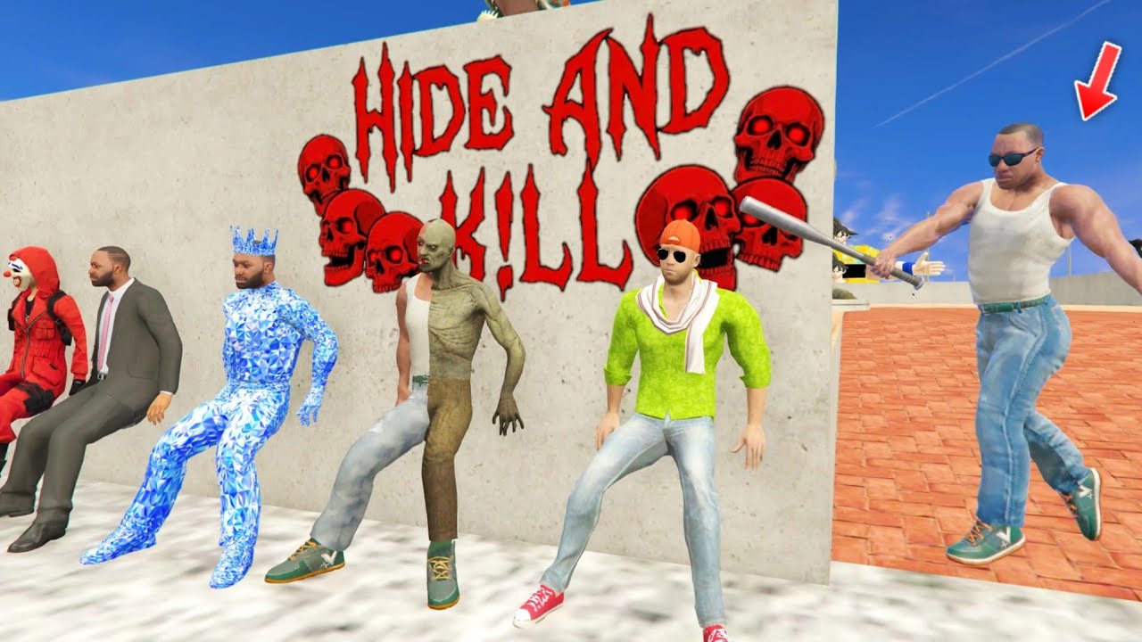 Franklin Play Hide & K!ll With Over 50+ Players ☠️🔥 | INDIAN BIKE DRIVING 3D