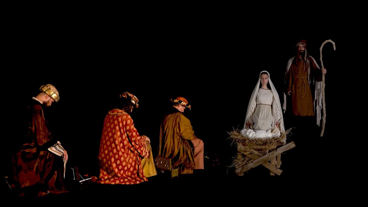 Nativity scene hologram(the world's first hologram  scene)  Greece