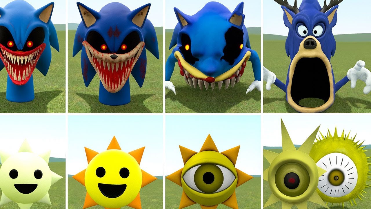 ALL SPRUNKI SONIC DEER 99 NIGHT VS SPRUNKI MUSTARD POPPY PLAYTIME CHAPTER 5 In Garry's Mod !