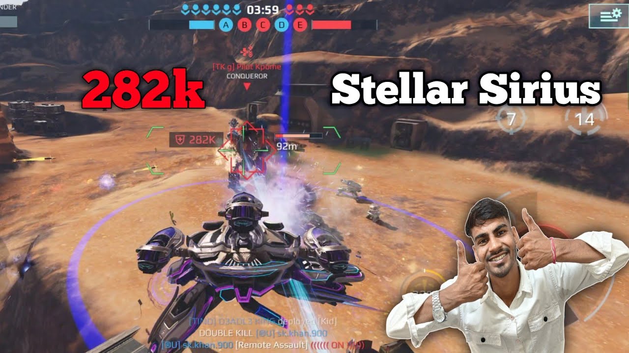 285k damage instant kil Sirius amazing war robots