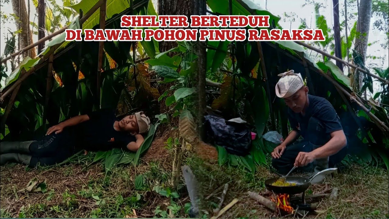 MEMASAK DI SHELTER &bull; MEMASAK DAN BERTEDUH DI BAWAH POHON PINUS RASAKSA !!!