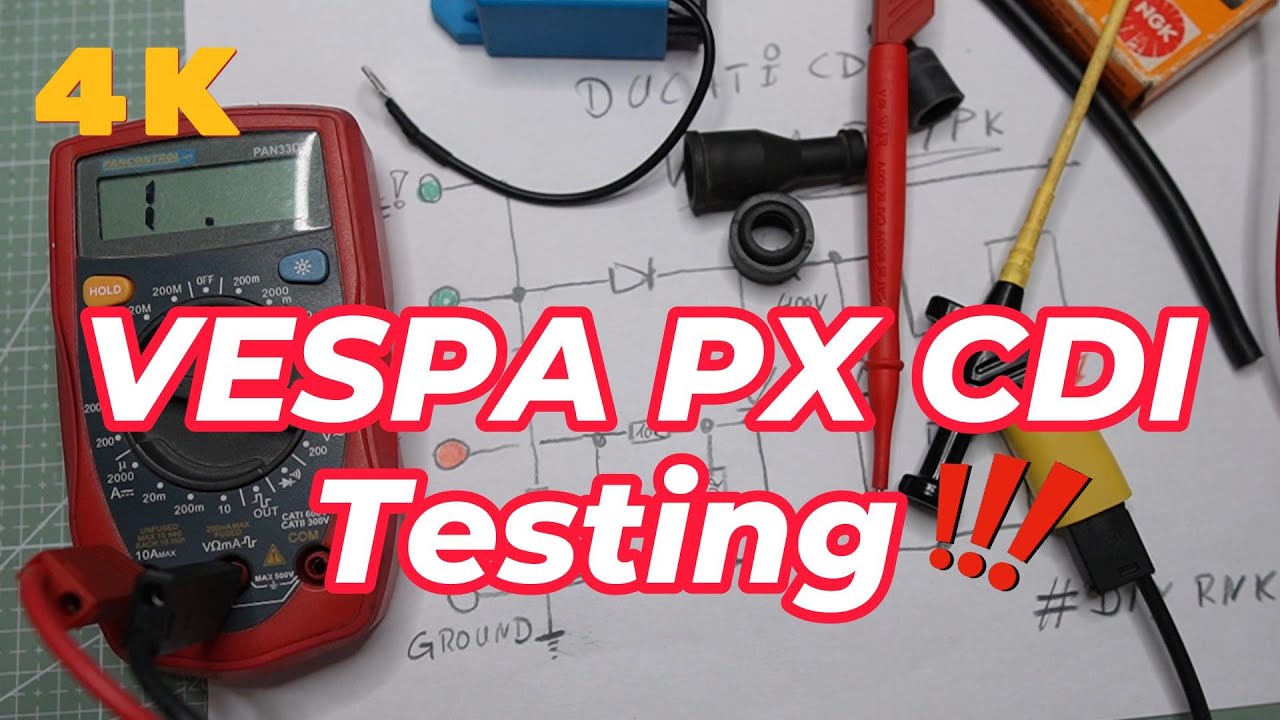 Vespa CDI PX PK  Testing : No Sparks : Engine : Multimeter : Electronic Unit