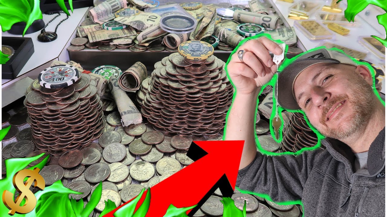 ❓ Can I pick the right Mystery Key & Unlock EVERYTHING plus $5,000 Cash in a High Risk Coin Pusher!