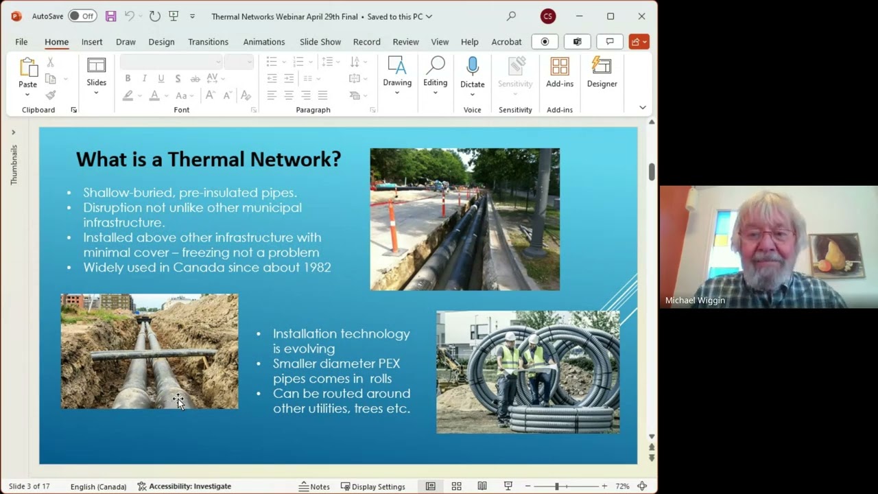 McNeil Renewable Energy Speaker Series -  The value of thermal energy networks by Michael Wiggin