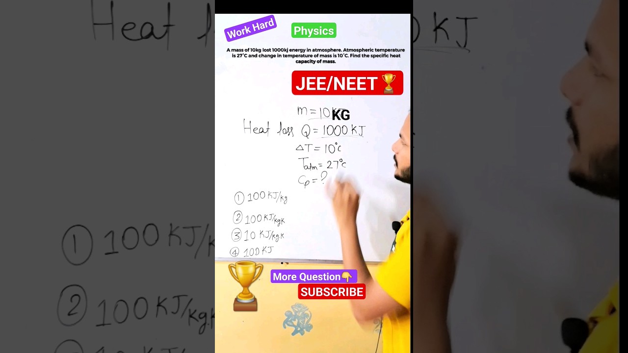 NEET/JEE:Specific Heat Capacity=?🏆