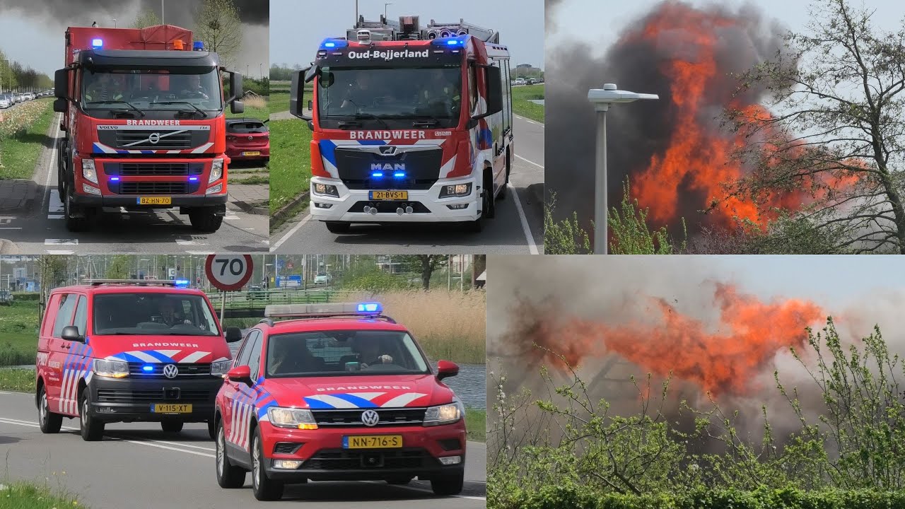 Grote uitslaande brand bij Recreatieboerderij in Barendrecht - Hulpdiensten met spoed onderweg!