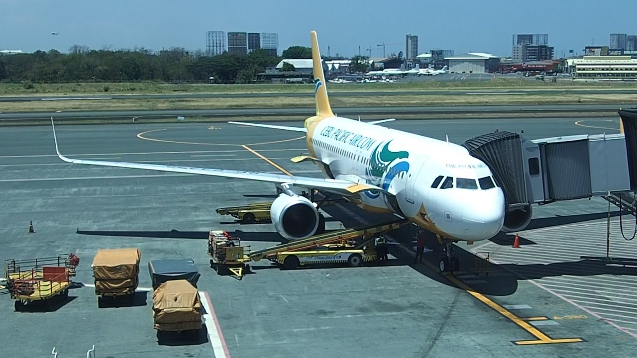 Cebu Pacific Air A320 Manila to Puerto Princesa Palawan Island