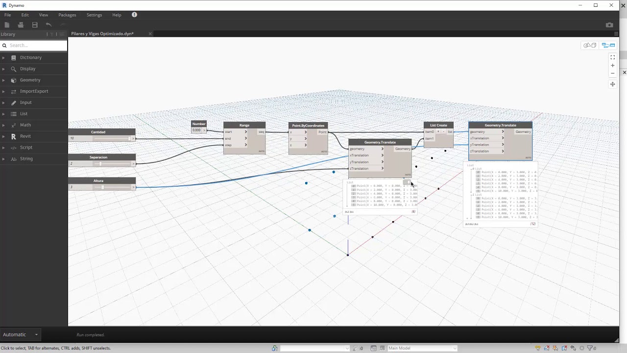 Dynamo101 | Colocando pilares y vigas con Dynamo - Parte 2