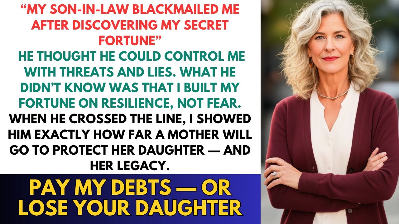 My Son-in-Law Blackmailed Me After Discovering My Secret Fortune — But He Never Expected My Next..