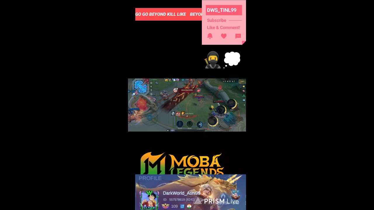 At least let's go ! GAMEPLAY #mlbblive| Uranus fan MLBB#mlbb #moba5v5 #INDIA