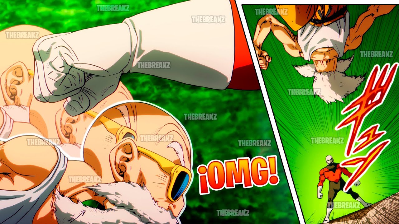Lo que no viste: Maestro Roshi vs Jiren (Pelea Completa) A Color