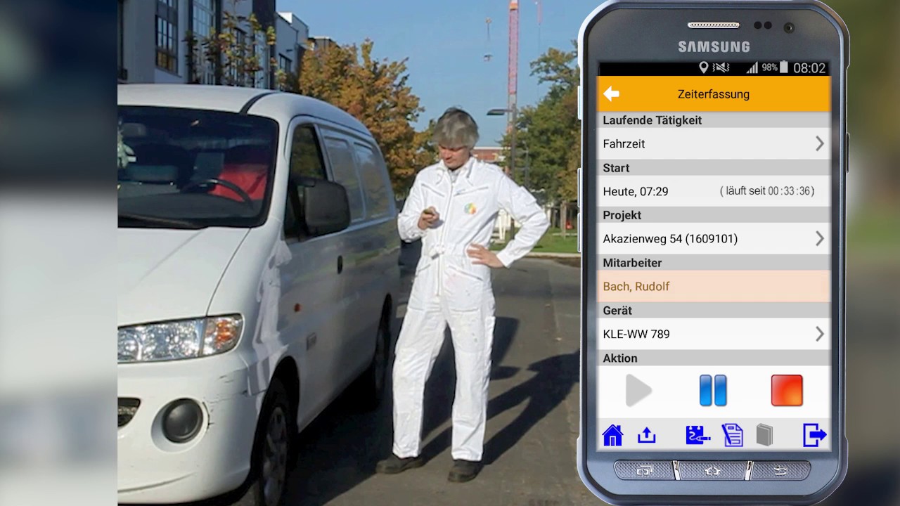 Arbeitszeiten erfassen mit der mobilen Zeiterfassung von WinWorker