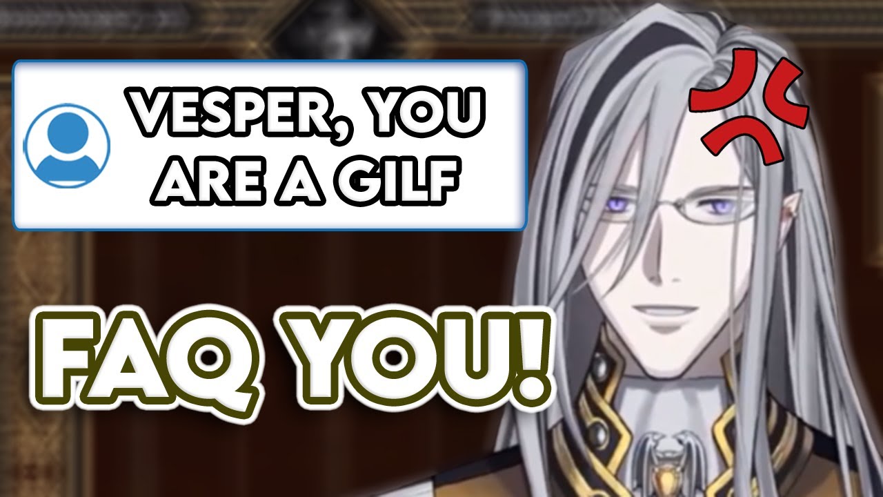 Vesper is called GILF by Chat and receives intense emotional damage