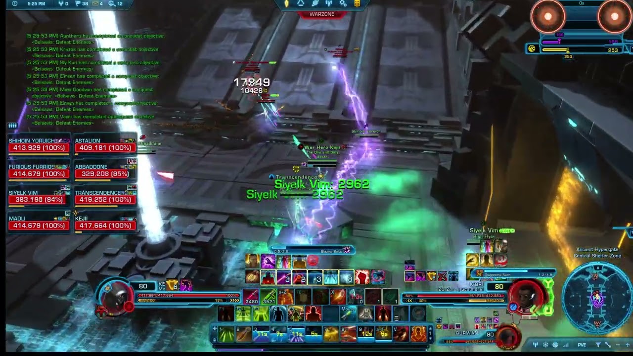 Swtor PvP 7.6 Arsenal Mercenary - 8v8 -Ancient Hypergates