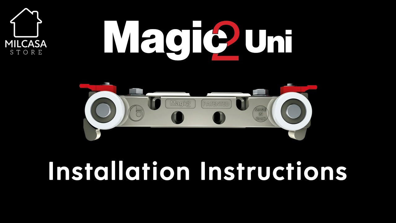 Milcasa Store - Magic 2 Uni Sliding Door System Installation Instructions - Video instructions