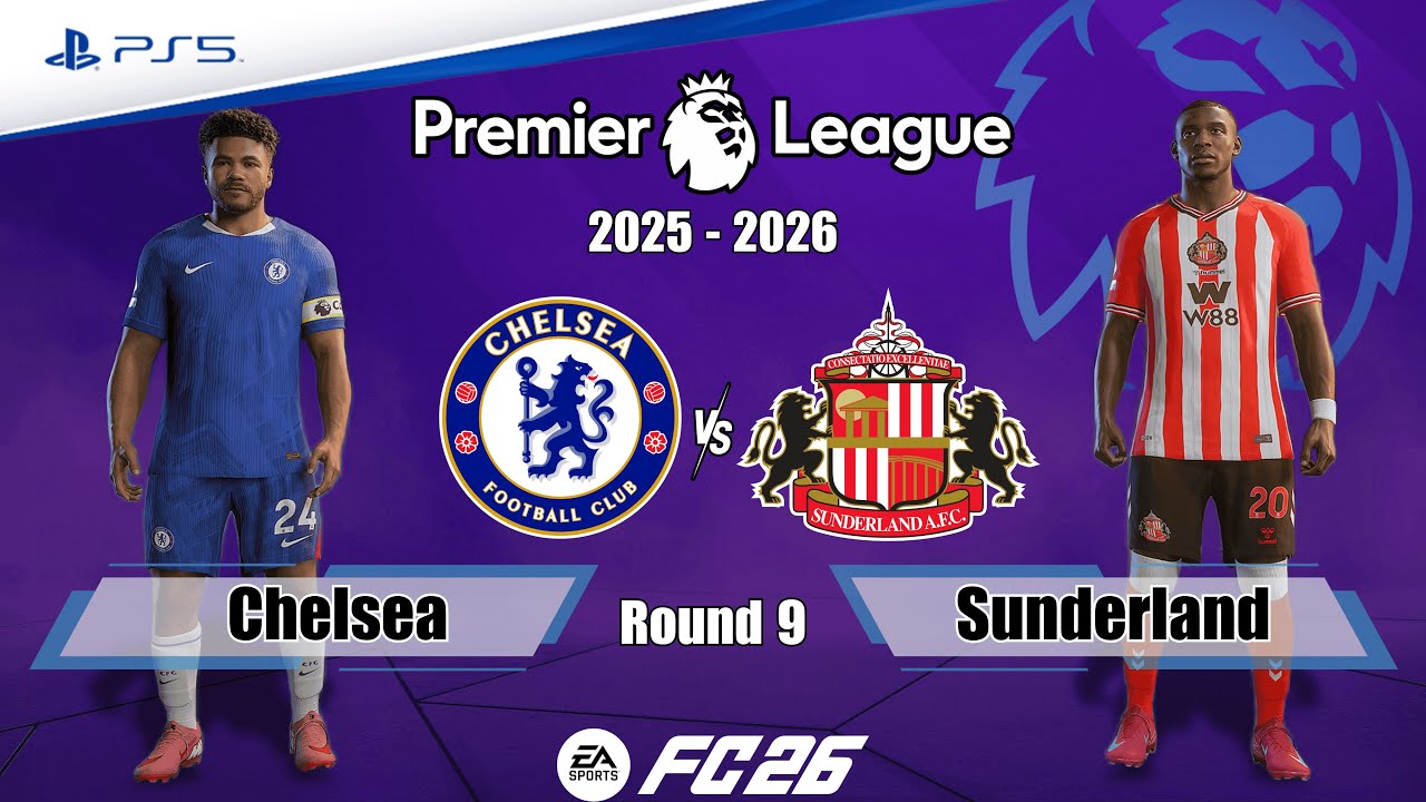 Chelsea vs. Sunderland Ft. Garnacho, Xhaka | Premier League 25/26 | Full Match | FC 26 - PS5™[4K]