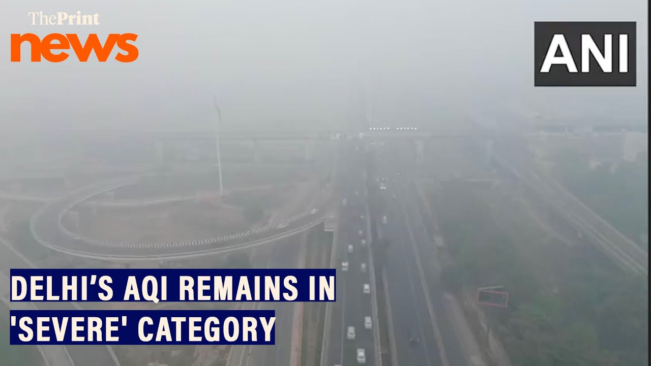 Drone visuals of Delhi as air quality remains in the 'Severe' category