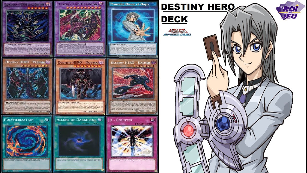 DESTINY HERO / HEROS DE LA DESTINEE SPEED DUEL DECK PROFILE 2023 + COMBO PRINCIPAL / EXEMPLES MAINS