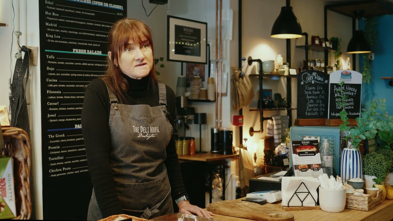 Christmas shopping in Darlington with Barbara from Darlington Deli House