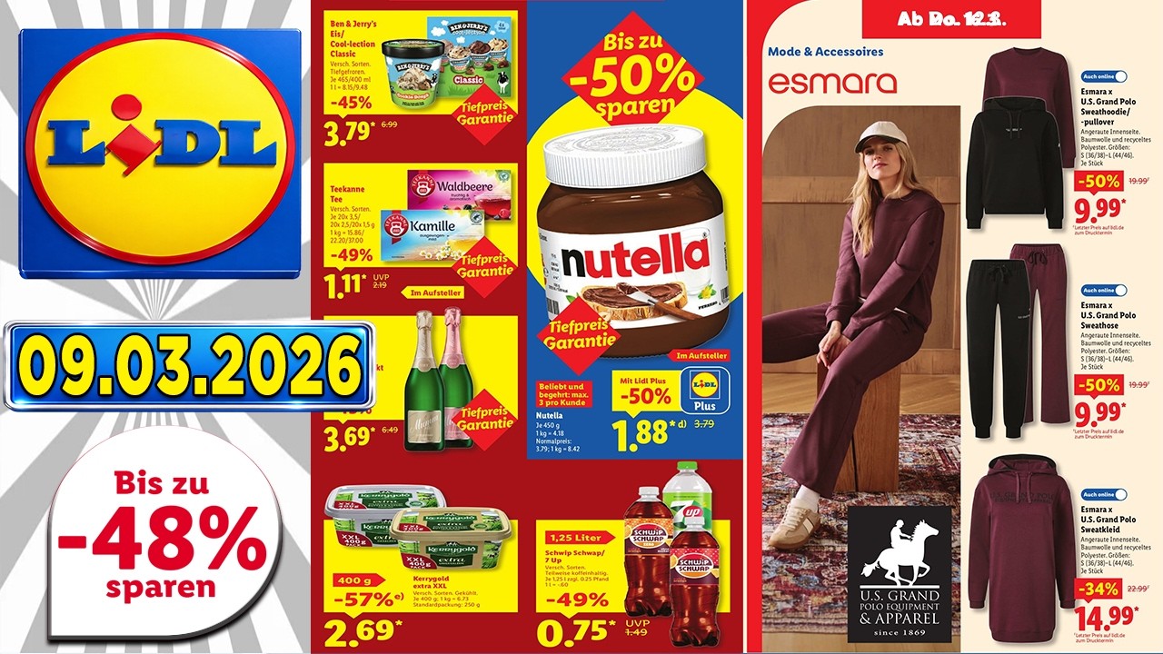 LIDL Prospekt Diese Woche – Gültig von 09.03.2026-  Angebote werbung
