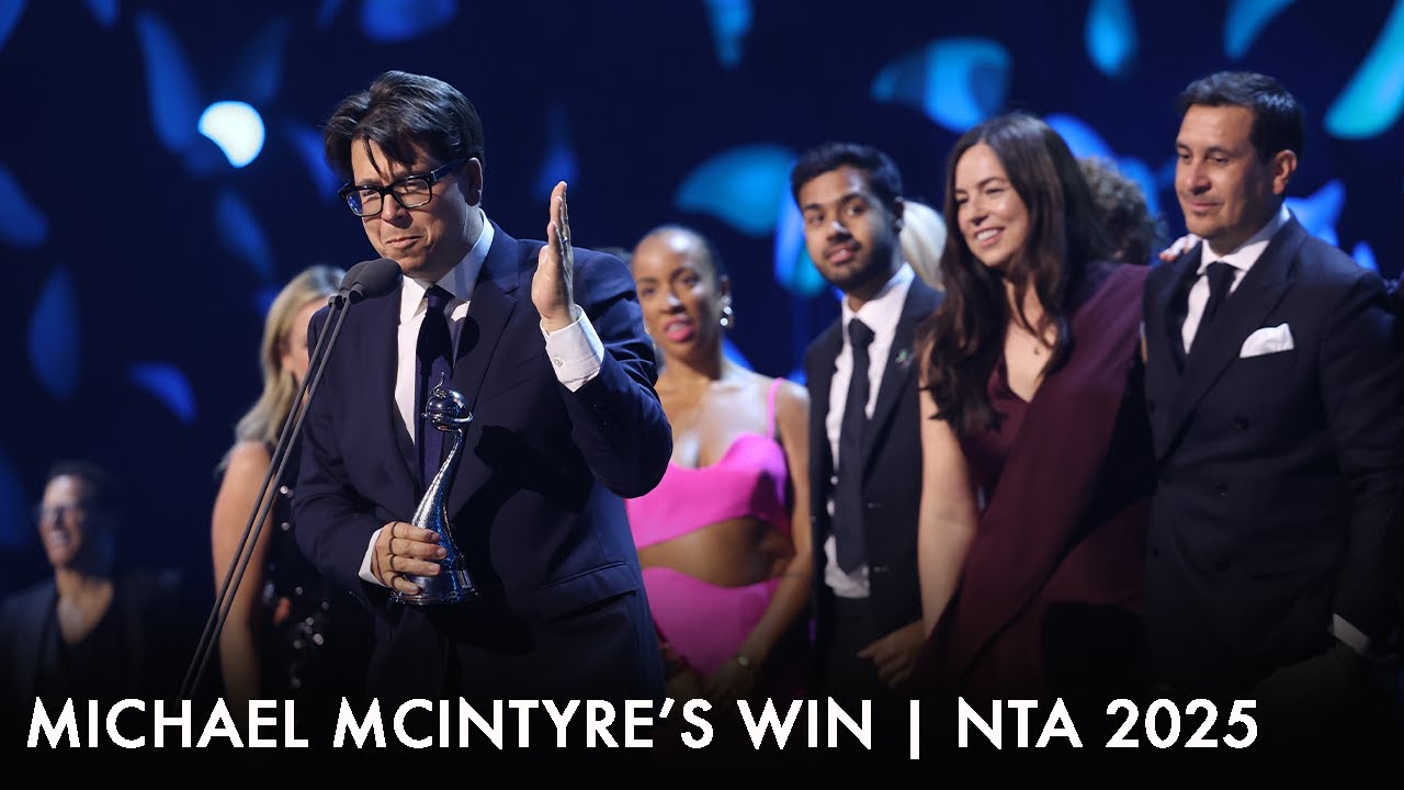 Michael McIntyre's FIRST win at National TV Awards 2025!
