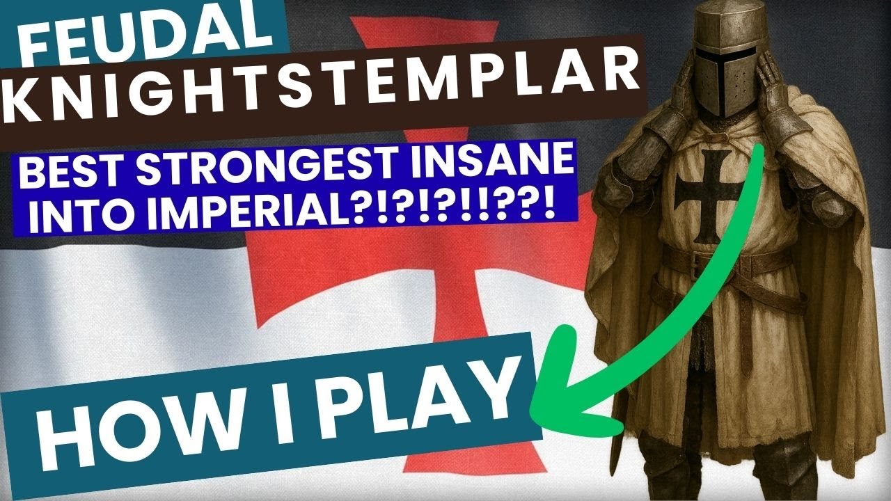 Age of empires 4 - Best Strongest Insane Knights Templar / KT Feudal Style !