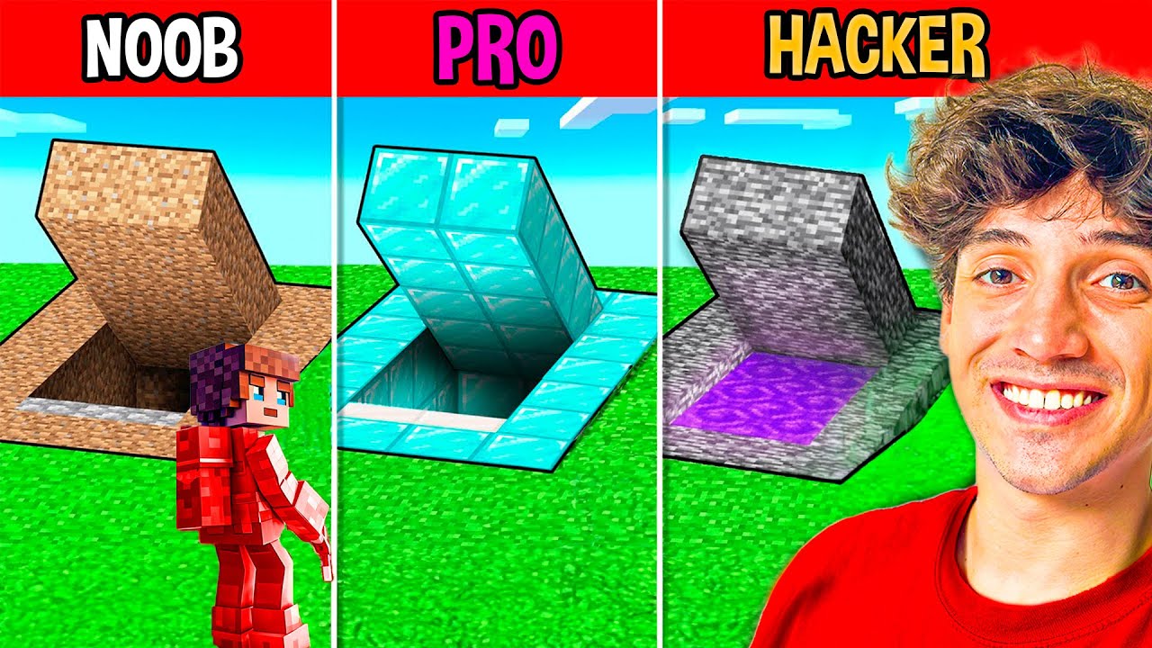 🔥Minecraft Bunker NOOB vs PRO vs HACKER!🔥