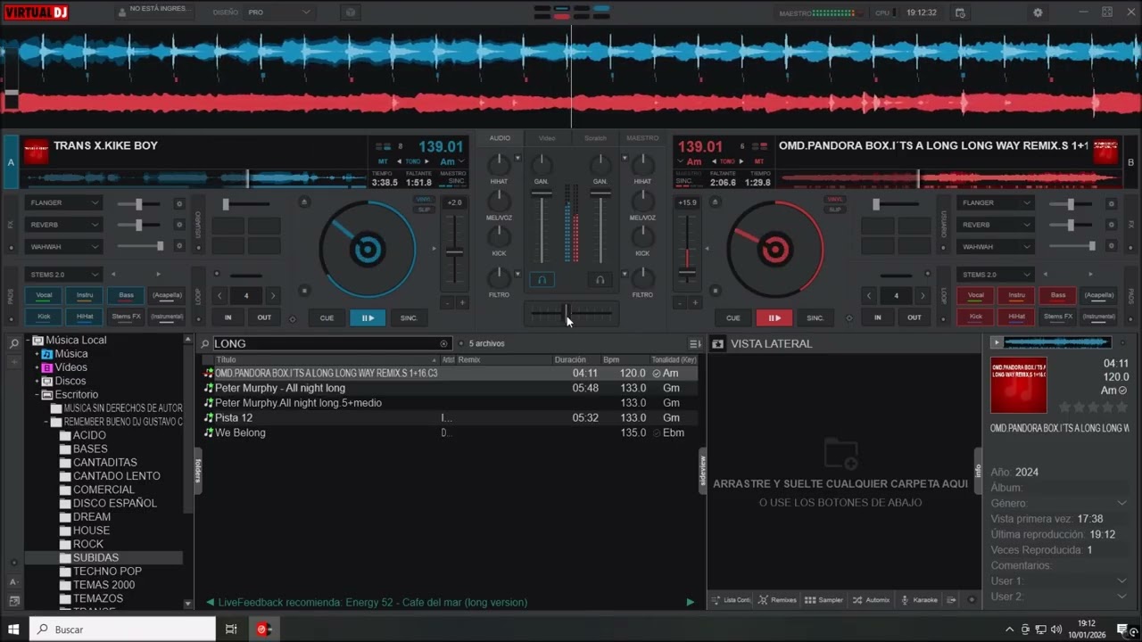 DJ GUSTAVO CBR.KIKE BOY:TRANS X(UNDERGROUND MIX)MEZCLADO CON PANDORA BOX:IT´S A LONG LONG WAY