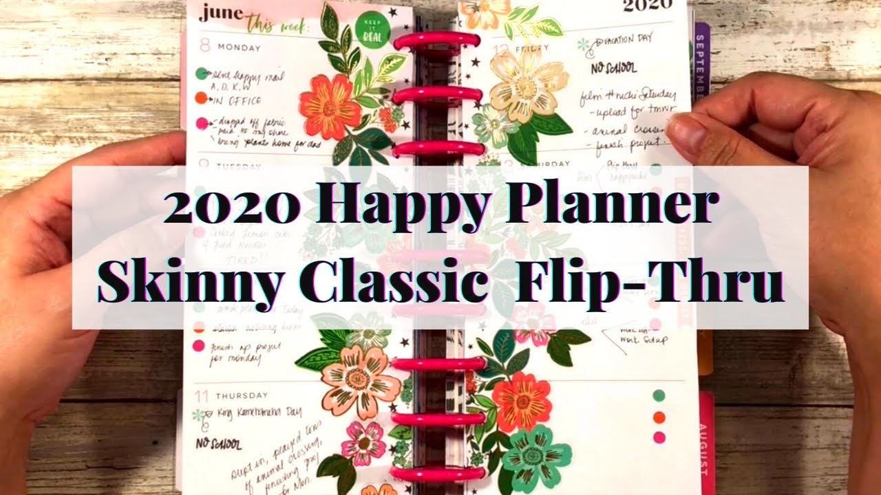 2020 Happy Planner Skinny Classic FlipThru | Happynichi Bullet Journal