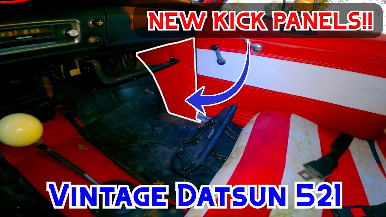 Making New Kick Panels for the Old Vintage Datsun 521 Pickup | Interior Upholstery DIY