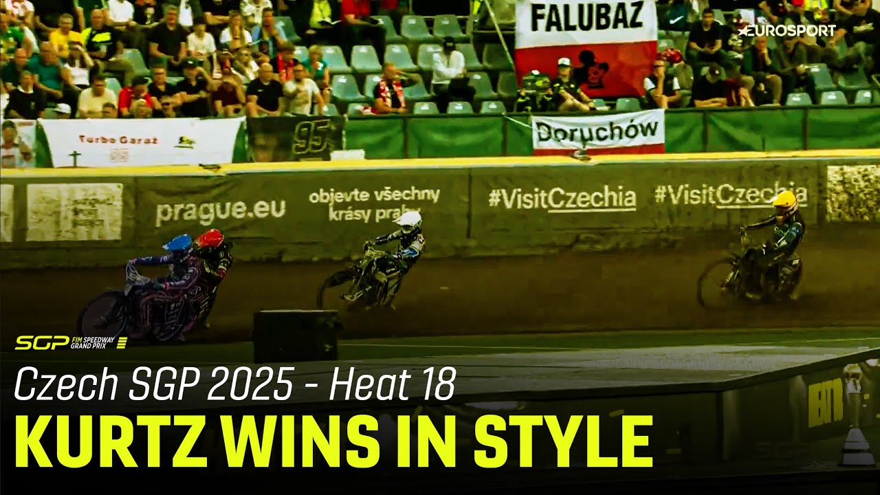 Brady Kurtz Nails Textbook Win in Heat 18 to Reach LCQ1! 🤩 2025 CzechSGP | FIM Speedway Grand Prix