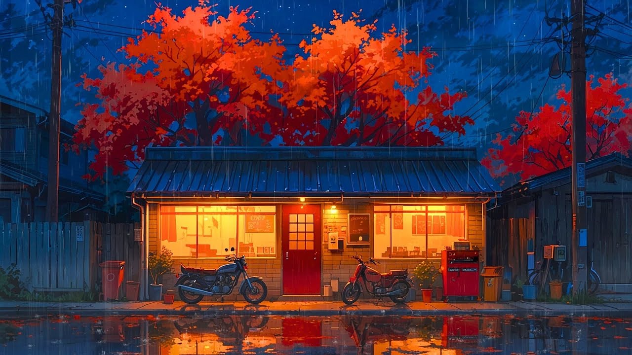 Falling Asleep to Rain 🍂 90s Cozy Night Nostalgia