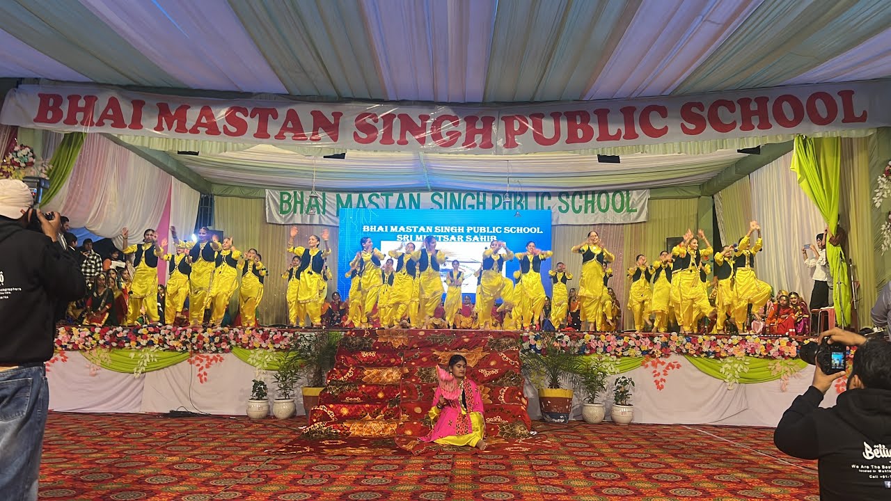 Punjabi Fusion 2023|| BMS Annual Function 2023|| Boys and Girls Bhangra performance