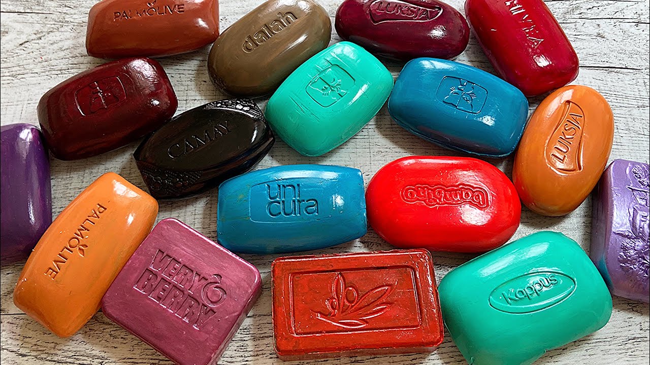 ASMR painted soap Relaxing sounds❤️