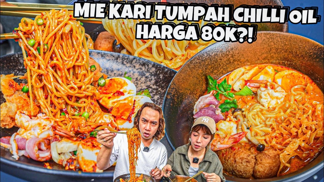 MIE KARI MEMATIKAN TUMPAH CHILLI OIL! HARGA RP 80K!