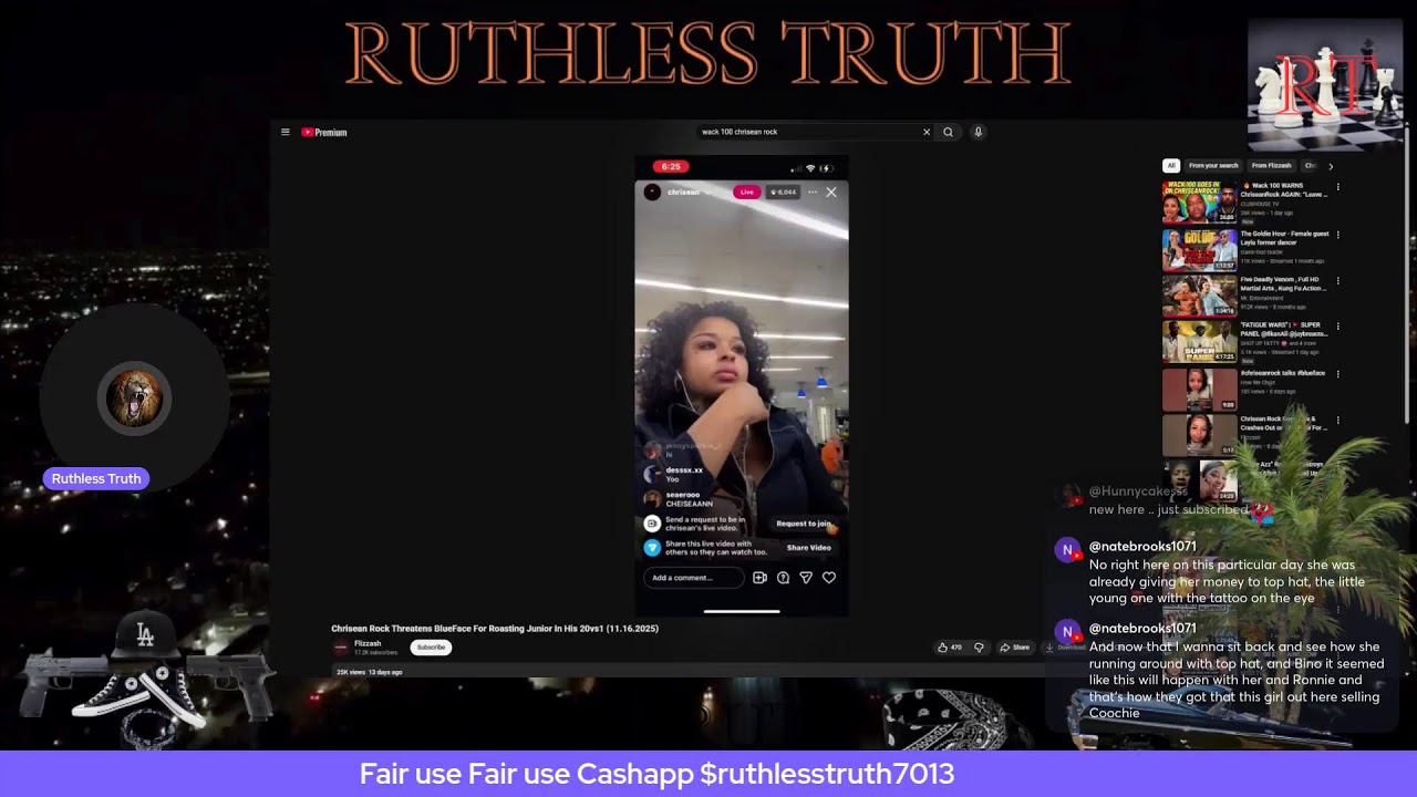 It's up in L.A. The war behind Chrisean is 