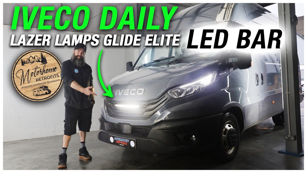 Installing Lazer Lamps Glide Elite LED Bar To This Iveco Daily Van!