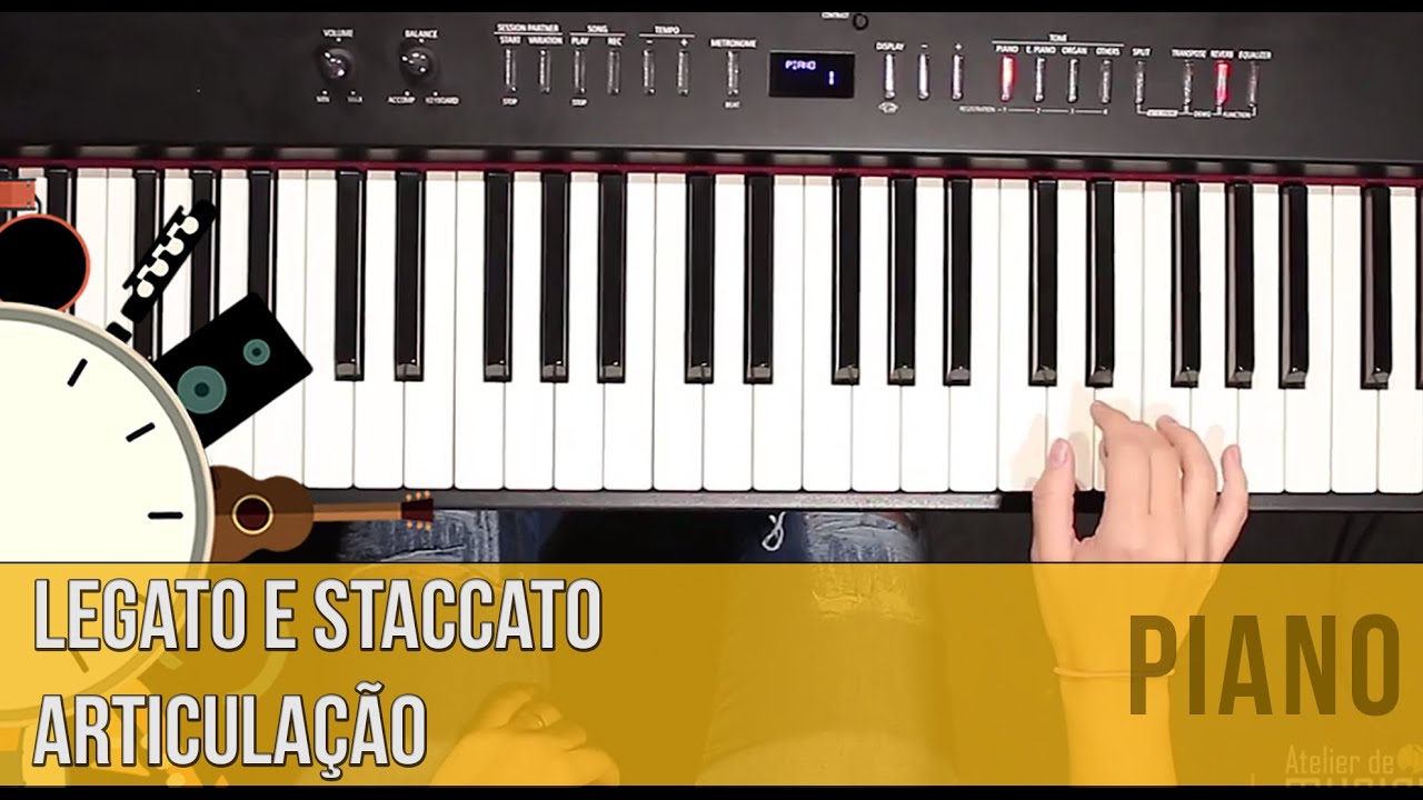 Legato e Staccato | articulação (piano) - Dica do Minuto #84