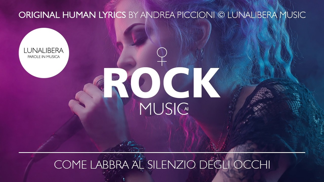 Come labbra al silenzio degli occhi - Brano AI da testo originale #musicaai #poesiaumana #rockmusic