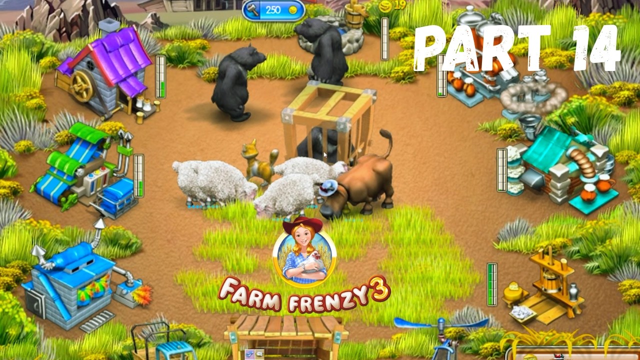 Farm Frenzy 3 🐼Gameplay 🚖 Ice Age Part 14 🐔[4K FPS]🔥