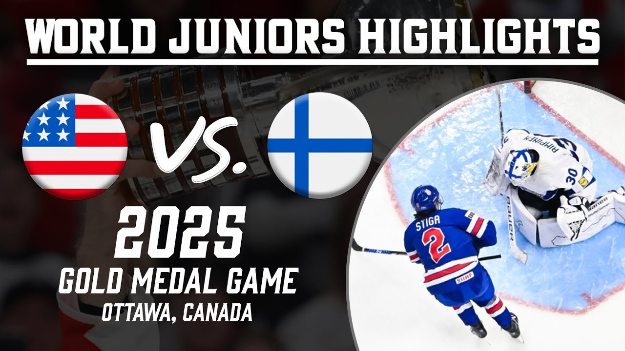 United States vs. Finland | 2025 WJC Gold Medal Game | Extended Highlights