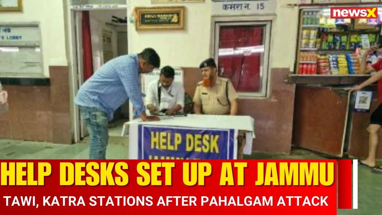 Jammu & Kashmir Attack: Help Desk Opened at Jammu Tawi, Katra Station for Pahalgam Attack Victims