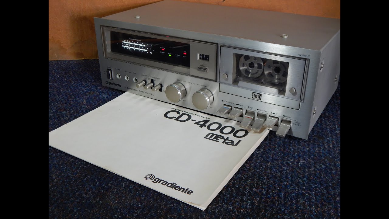 CONHEÇA CD 4000 Tape Deck feito no BRASIL nos anos 80 PELA GRADIENTE