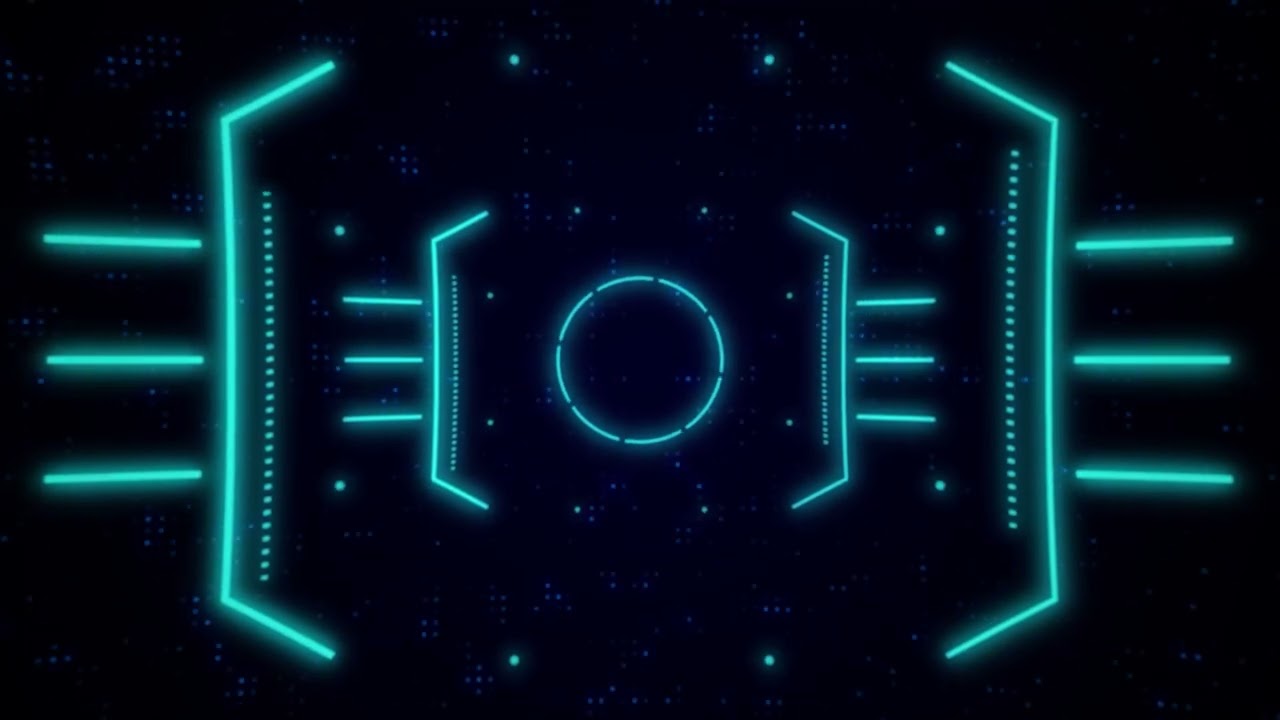 Futuristic HUD Interface | Sci-Fi Neon Animation