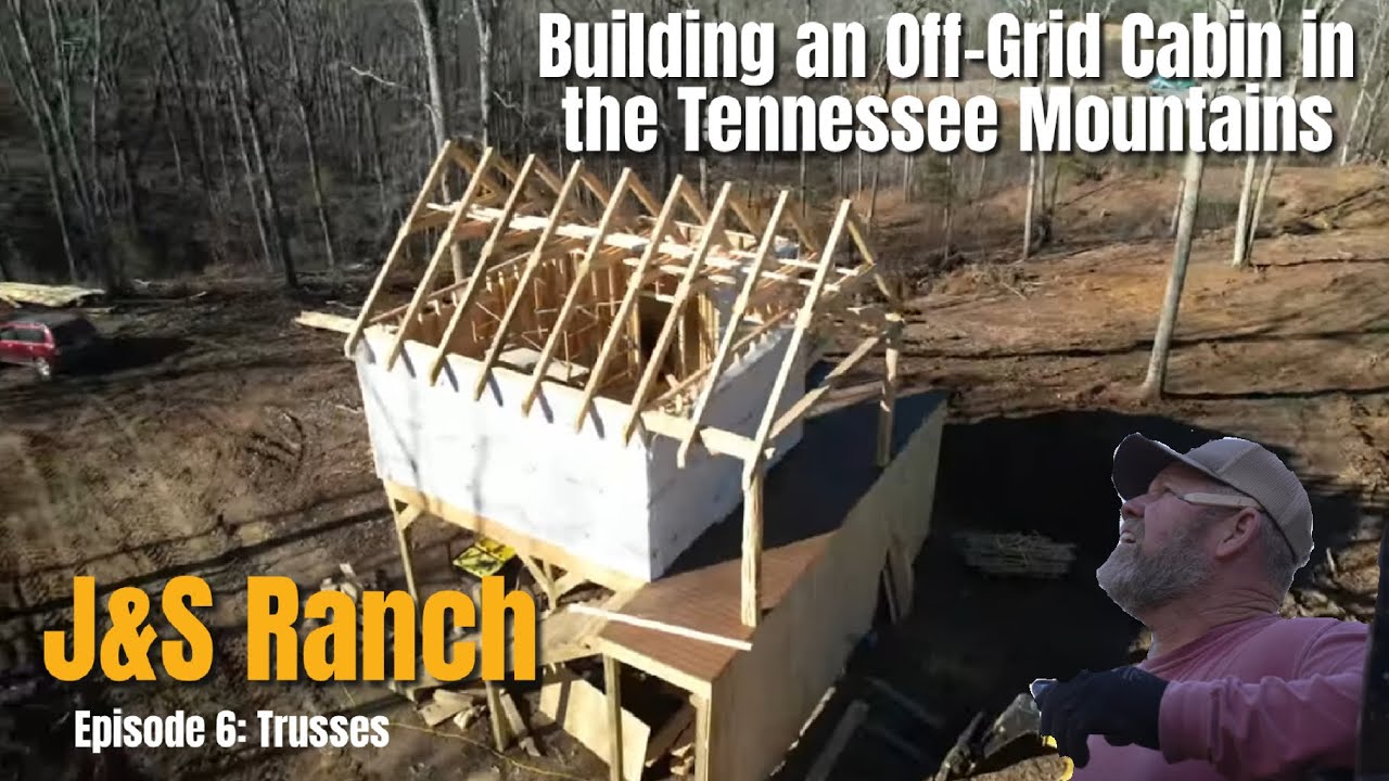 Building an Off-Grid Cabin | Episode 6 | Deck and Trusses
